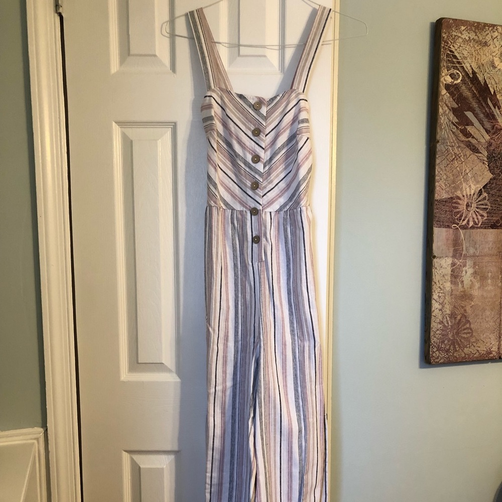 NWT Universal Thread striped jumpsuit